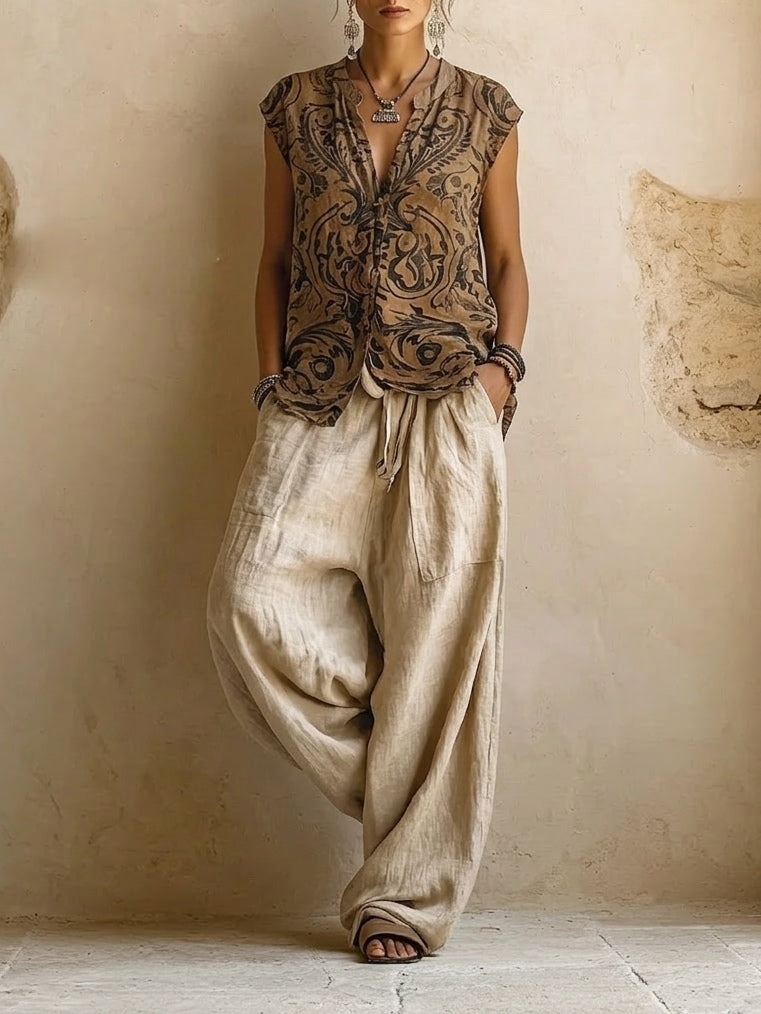 Giulia - Conjunto Boho Fluido, detalle