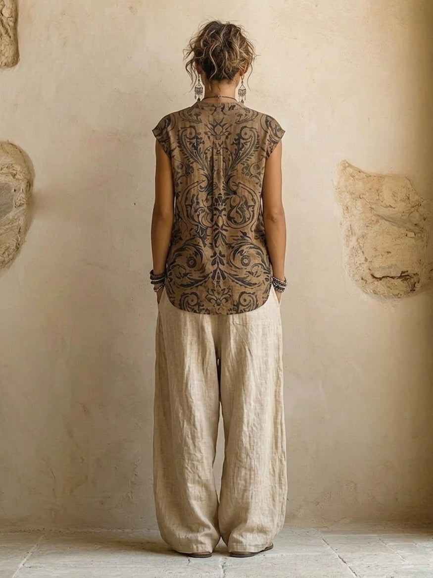Giulia - Conjunto Boho Fluido, vista lateral